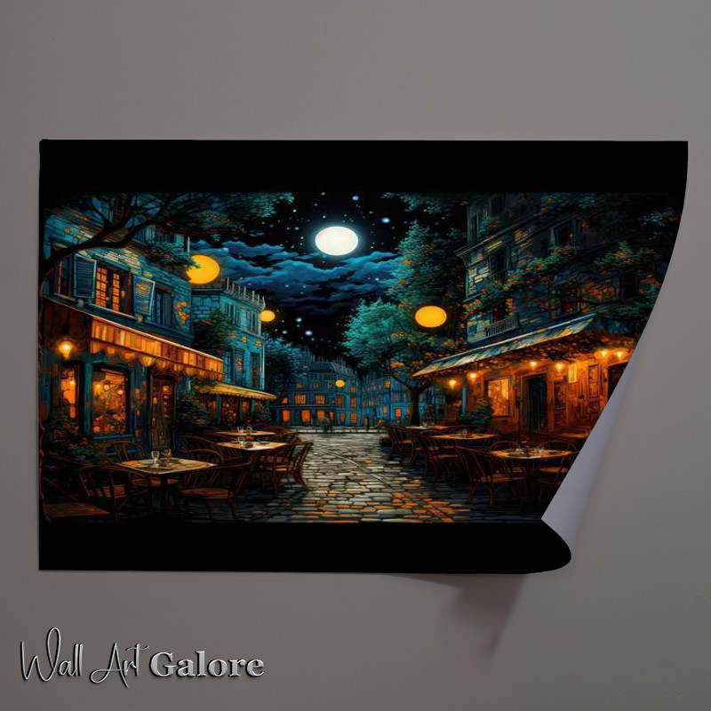 Buy Unframed Poster : (Whiff of Nocturnal Romance at Midnight Cafe)