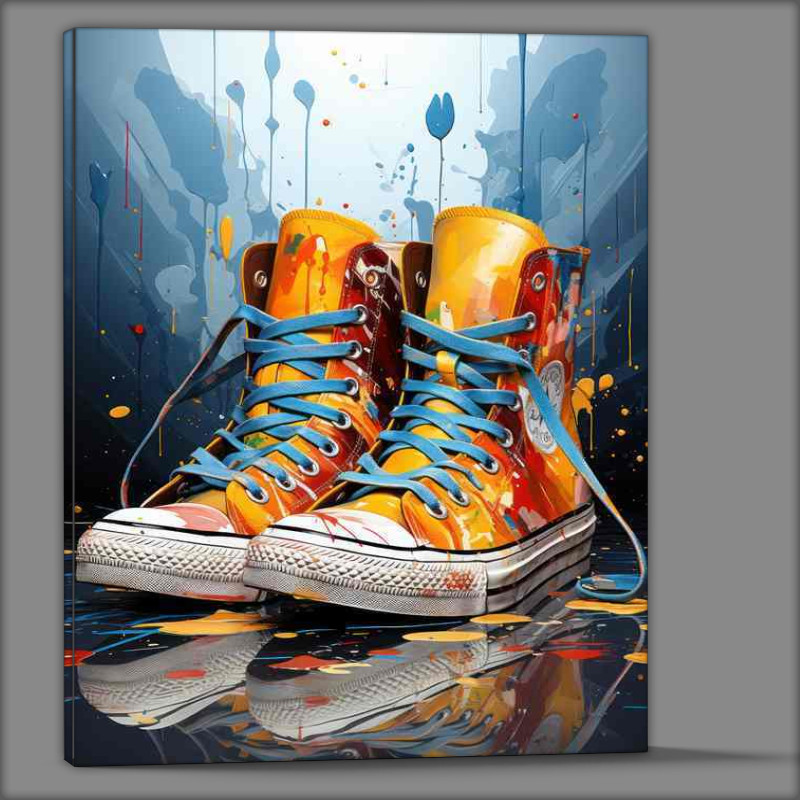 Buy Canvas : (Bold Sneaker Palette Walks on Artistic Side)