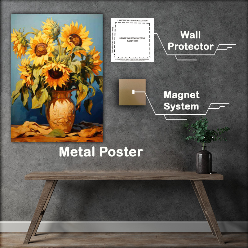 Buy Metal Poster : (Bountiful Blooms Standing Tall)