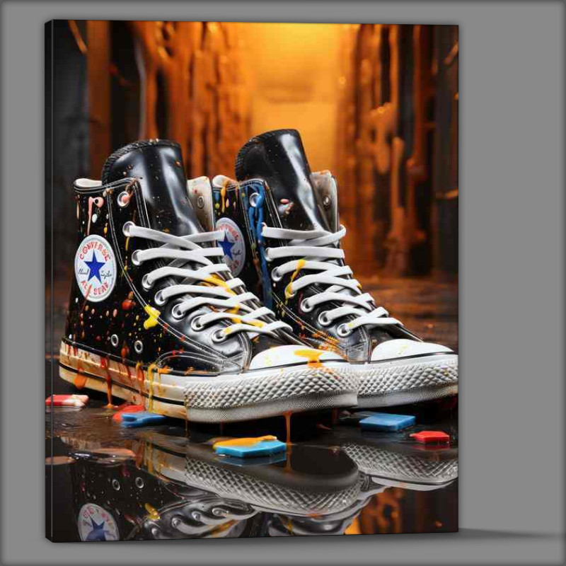 Buy Canvas : (Color Infused Sneaker Art Walks Creatively)