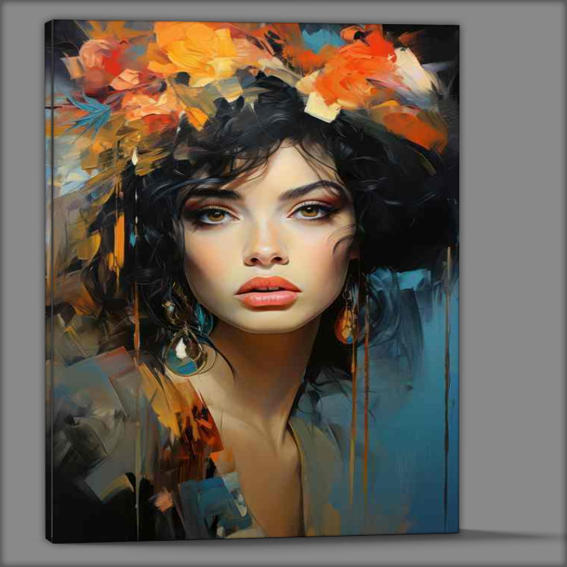 Buy Canvas : (Colorful Creativity Flowing from Womans Hands)