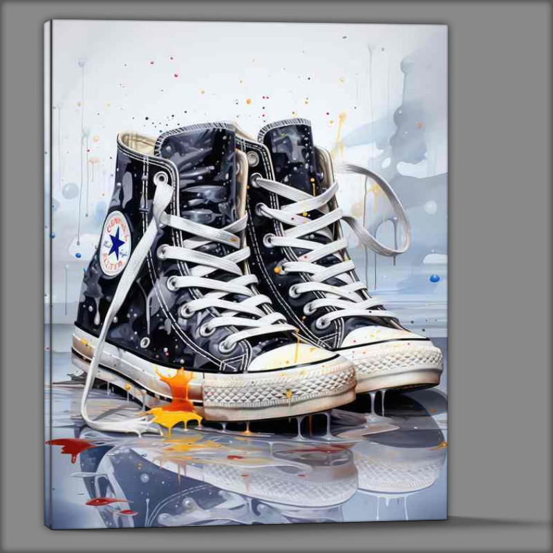 Buy Canvas : (Cool pair of trainers painted)
