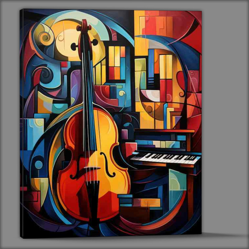 Buy Canvas : (Doodle Music Abstract Piano)
