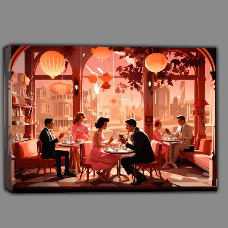 Buy Canvas : (Atomic Age Cocktails in the cafe)
