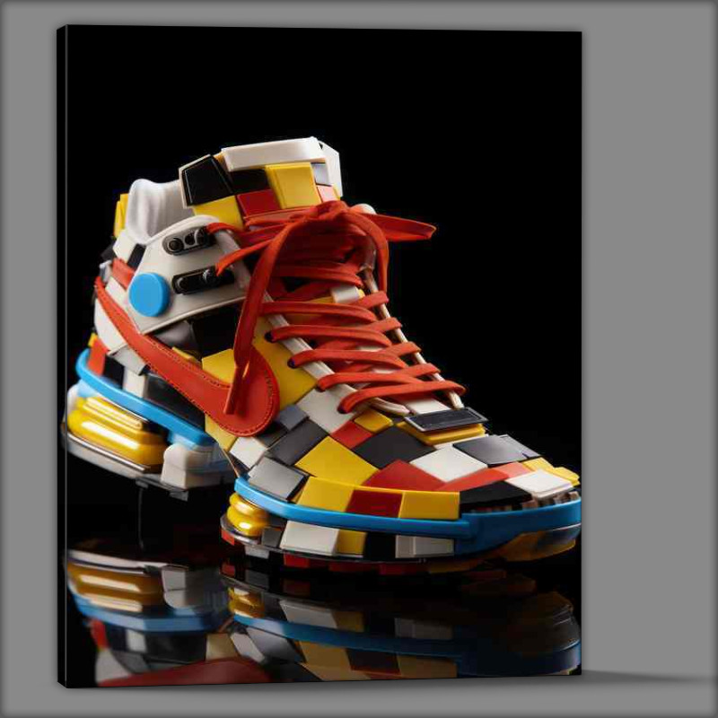 Buy Canvas : (Footwear Fantasy Colorful Trainer Art Showcase)