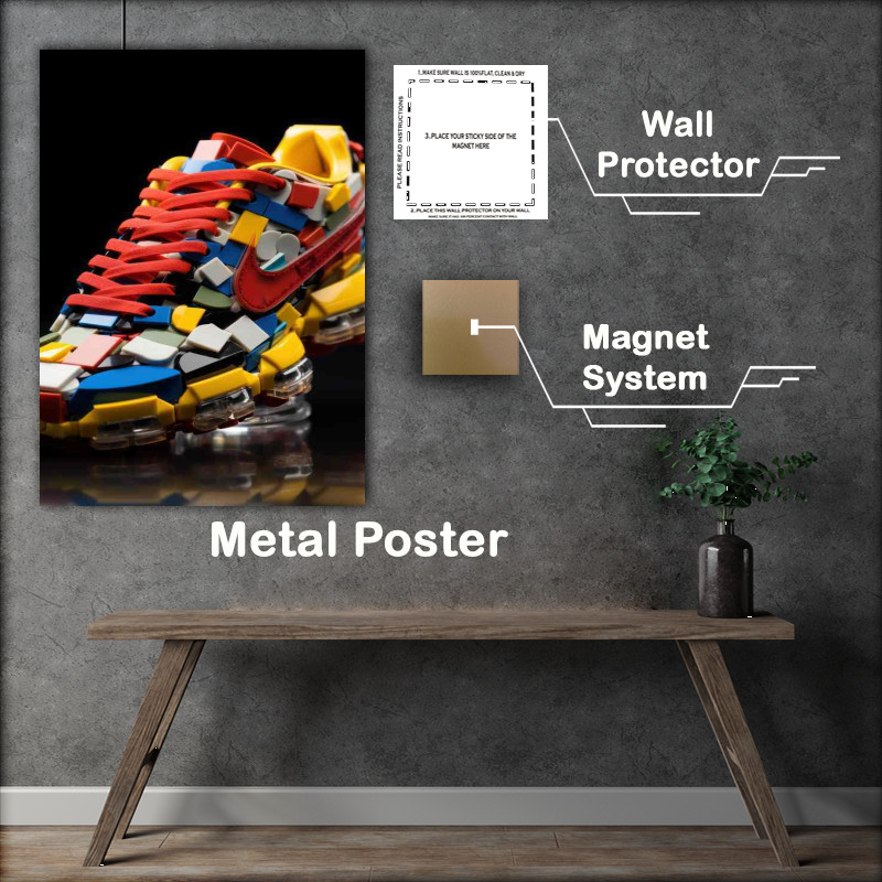 Buy Metal Poster : (Kaleidoscopic Trainer Masterpieces Step into Style)