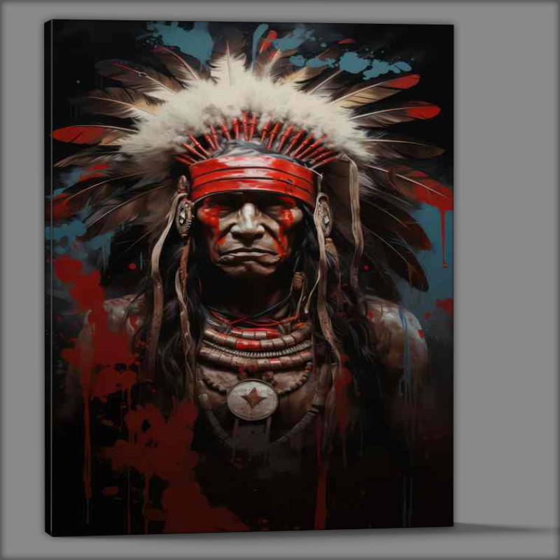 Buy Canvas : (Native Indian Artistry Embracing Ancestral Roots)