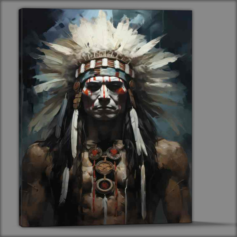 Buy Canvas : (Resilient Spirit of the Native Indian)