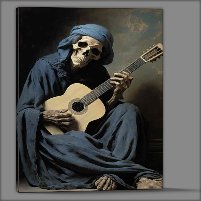 Buy Canvas : (Seated Playing His Guitar)