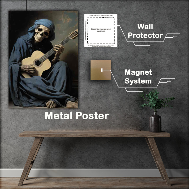 Buy Metal Poster : (Seated Playing His Guitar)