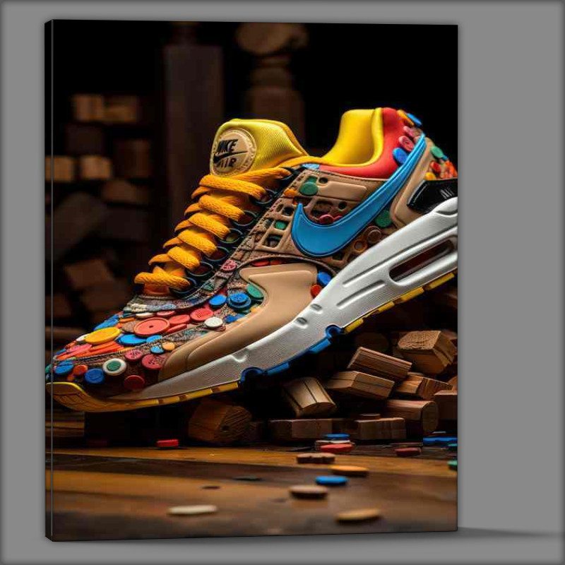 Buy Canvas : (Vibrant Footwear Visions Dance on Canvas)