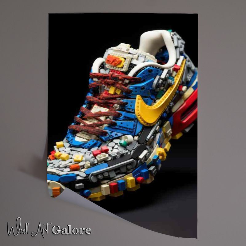 Buy Unframed Poster : (Walking Canvas Colorful Sneaker Art Exhibits)
