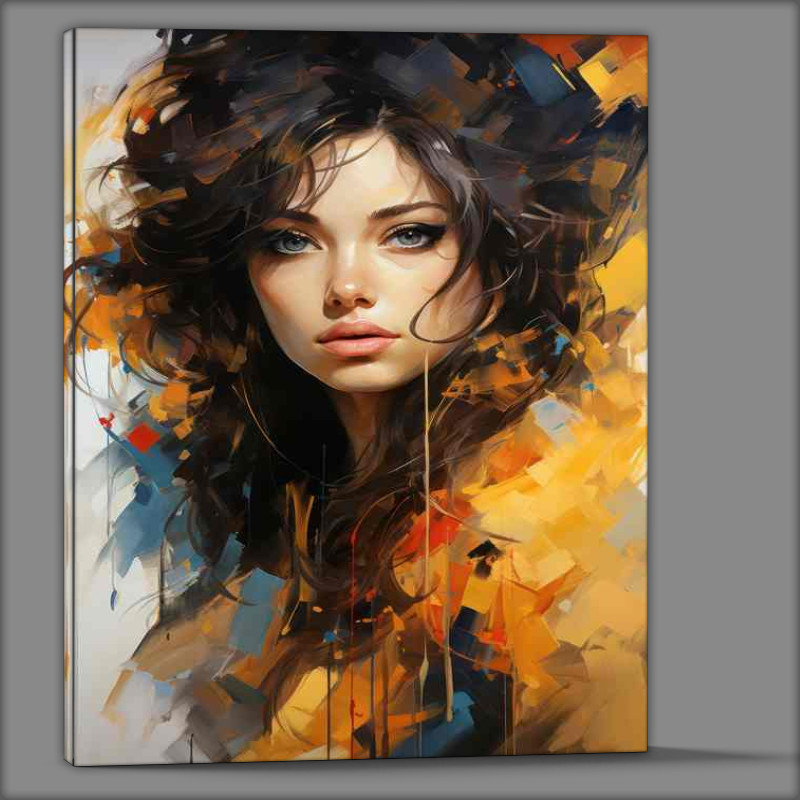 Buy Canvas : (Womans Vision in Flowing, Dripping Colors)