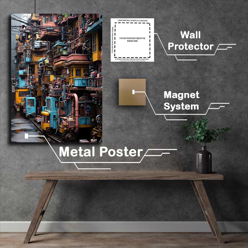 Buy Metal Poster : (Dynamic Designs The Evolving World of Abstract Artistry)