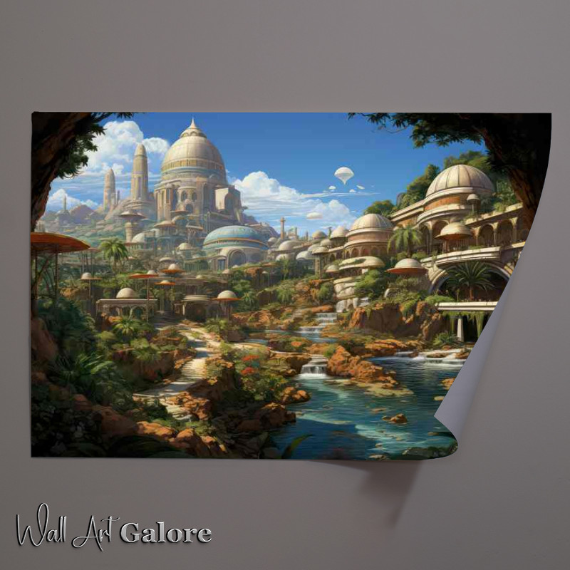 Buy Unframed Poster : (Ethereal Elysium Enchanting City of the Gods)