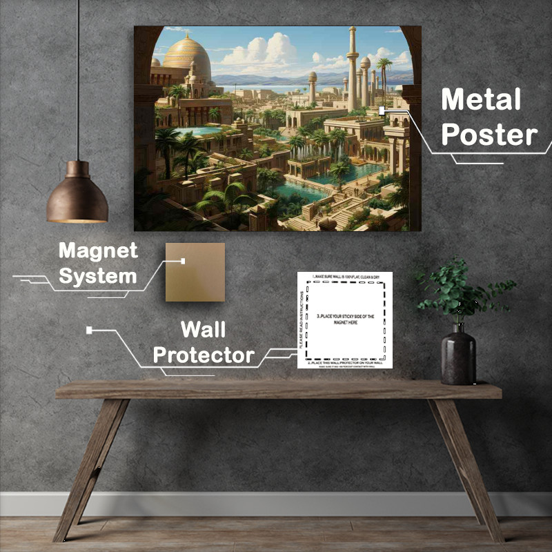 Buy Metal Poster : (Sacred Sanctuary Mystical City of the Gods)