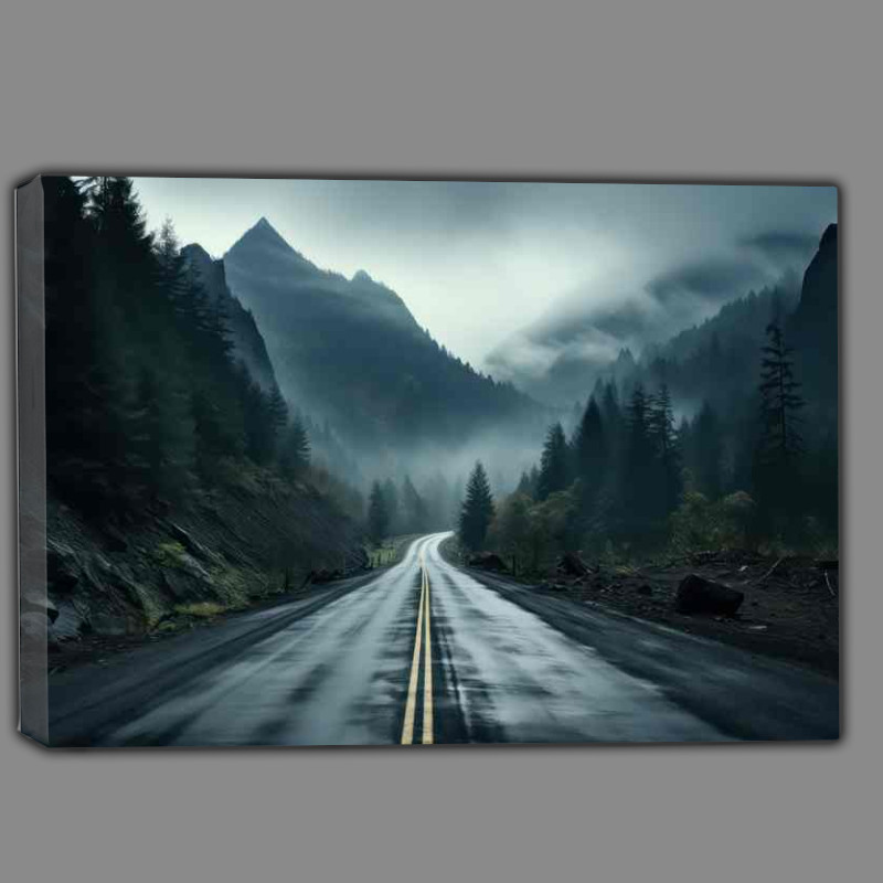 Buy Canvas : (Twilight Traverse Exploration on the Dark Long Road)
