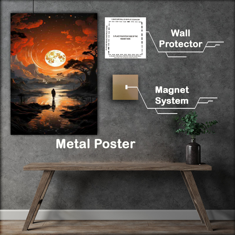 Buy Metal Poster : (A new moon a new land)