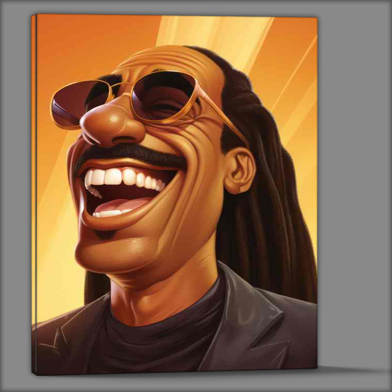 Buy Canvas : (Caricature of Stevie wonder)