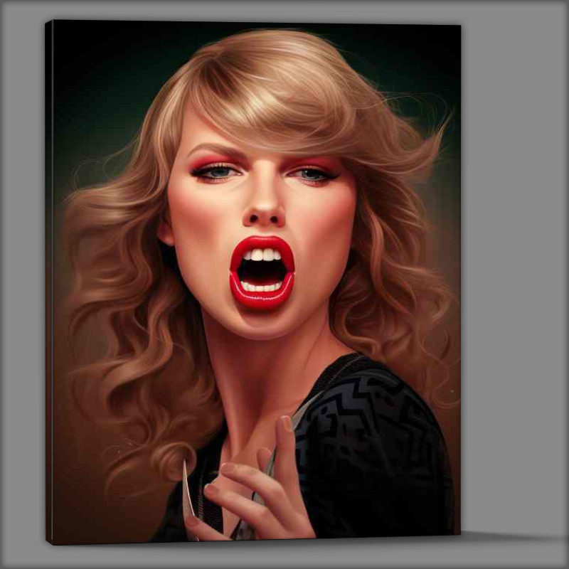 Buy Canvas : (Caricature of Taylor swift)
