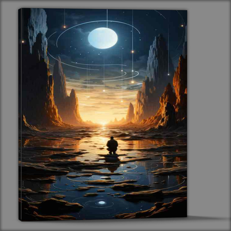 Buy Canvas : (Moon in the new land)