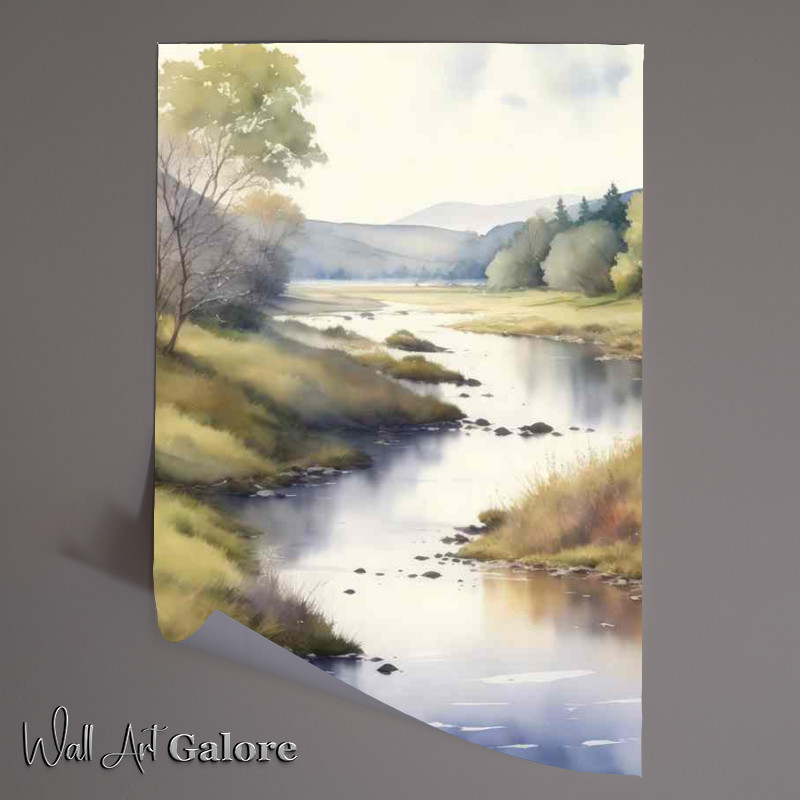 Buy Unframed Poster : (Natures Artistry River Carving Through Diverse Landscapes)