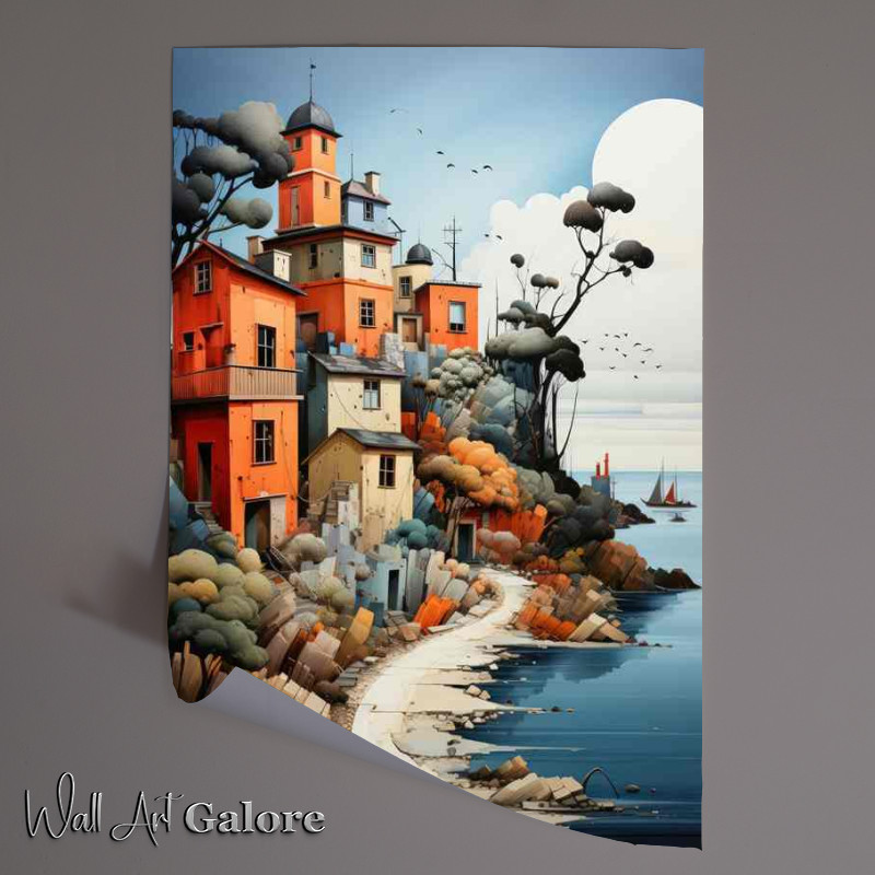 Buy Unframed Poster : (Pastels by the sea)