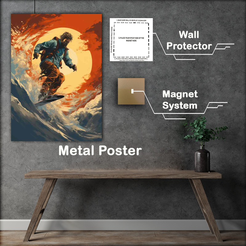 Buy Metal Poster : (Racing the sun)