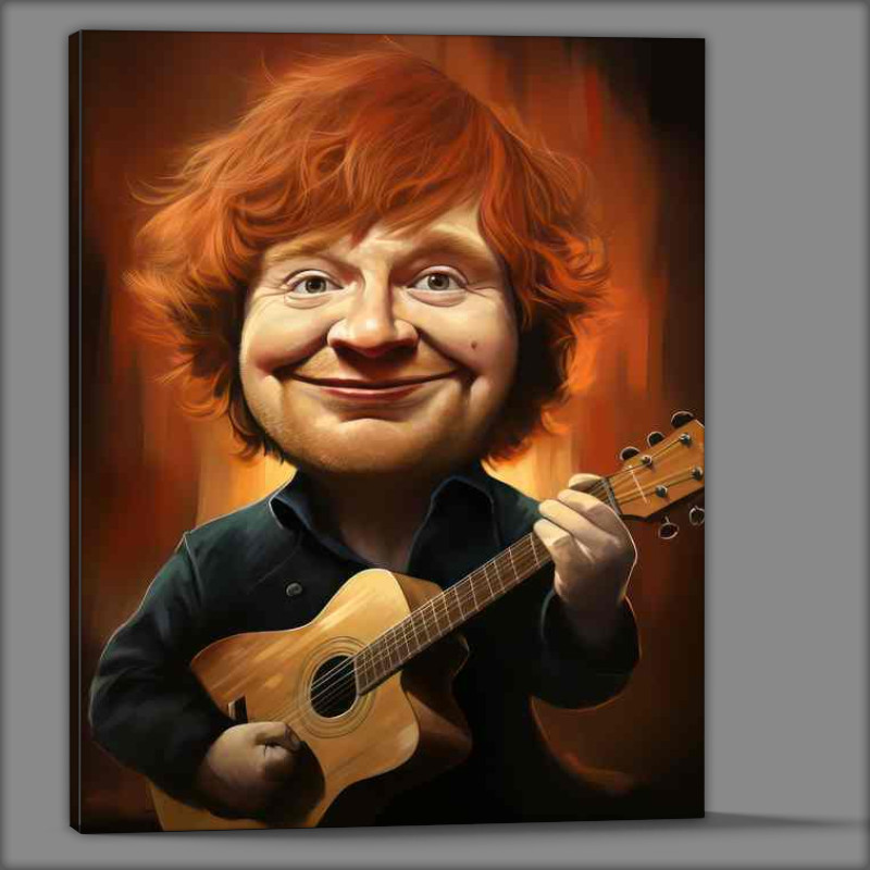 Buy Canvas : (Caricature of ed Sheeran)