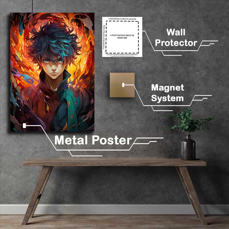 Buy Metal Poster : (Demon Slayer Nezuko Sanemi)