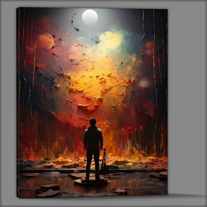 Buy Canvas : (Sunset planets)