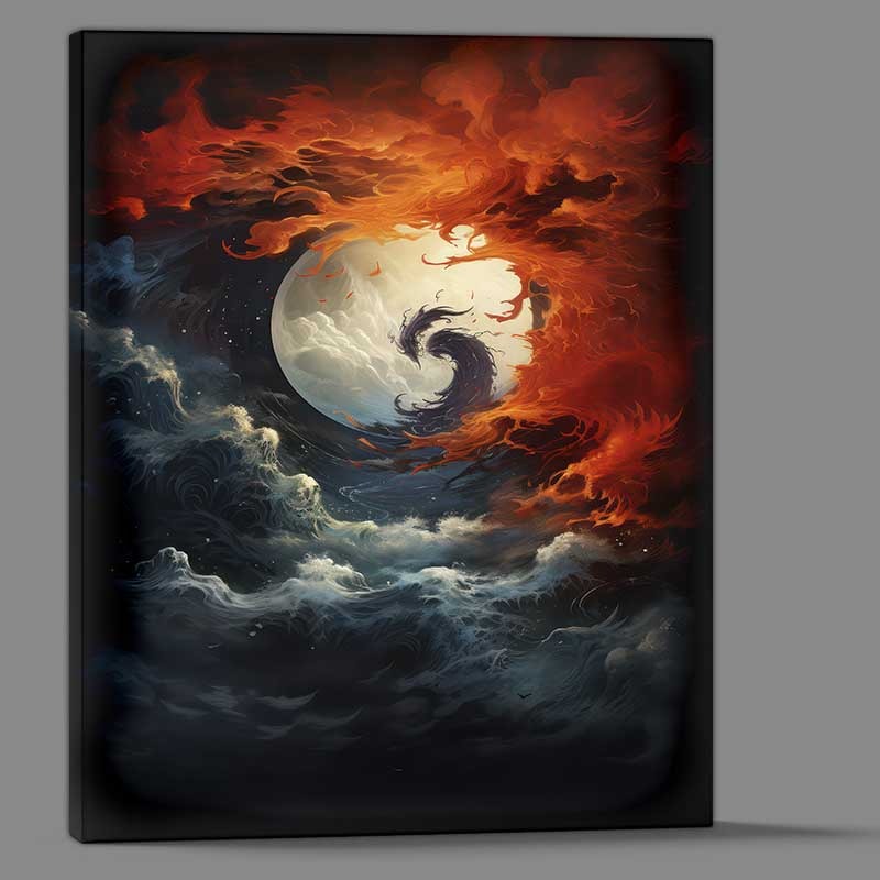 Buy Canvas : (The Heart and Soul of Non Objective Artistry yin and yang)