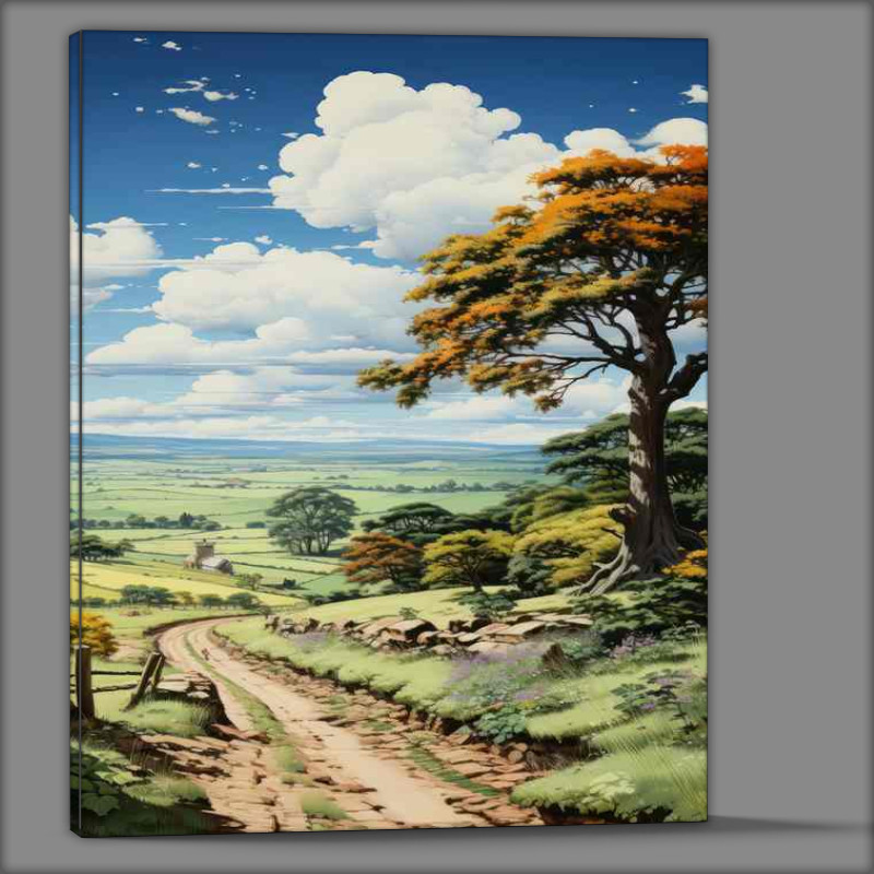 Buy Canvas : (The rough path to the hills)