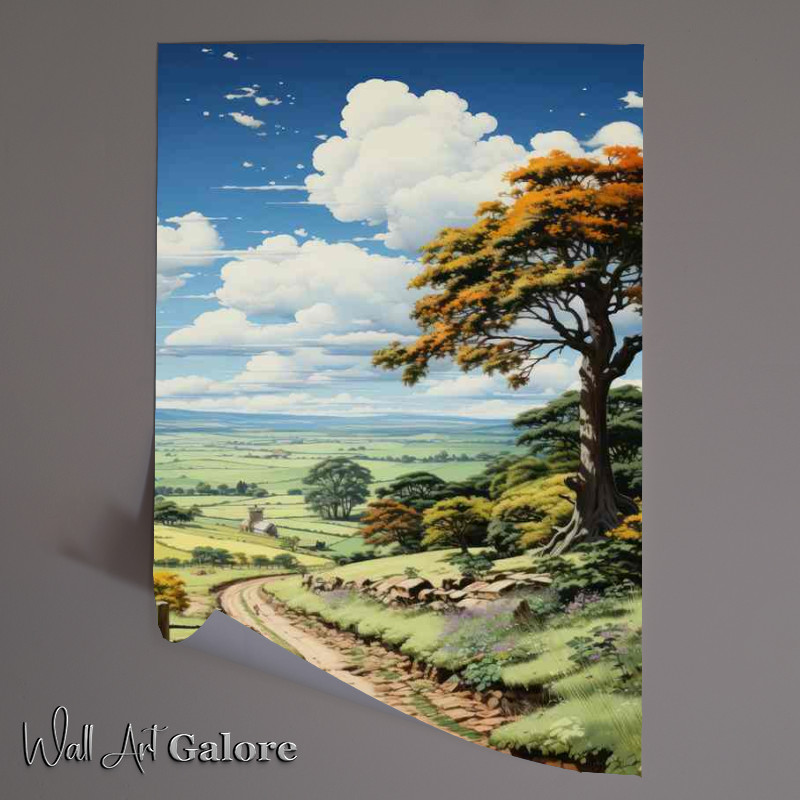 Buy Unframed Poster : (The rough path to the hills)