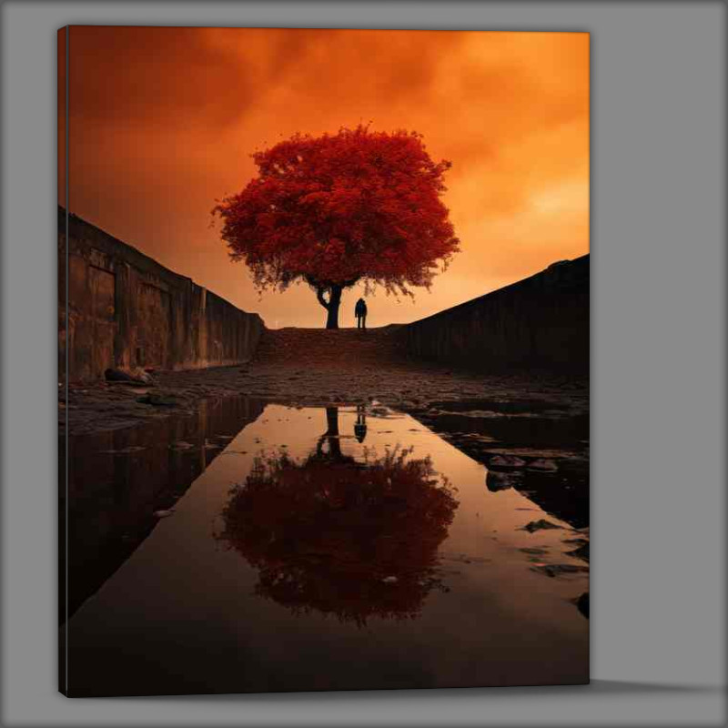 Buy Canvas : (Burnt Skies Orange glow)