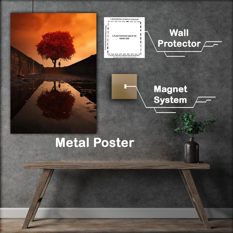 Buy Metal Poster : (Burnt Skies Orange glow)