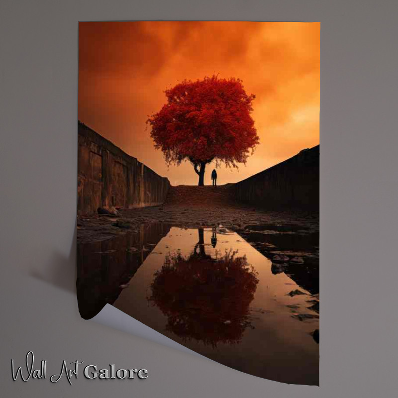 Buy Unframed Poster : (Burnt Skies Orange glow)