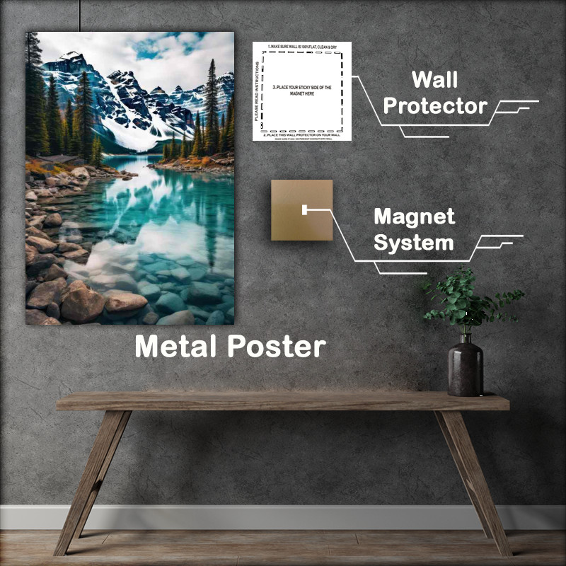 Buy Metal Poster : (Canadas Nature Palette Turquoise Park Views)