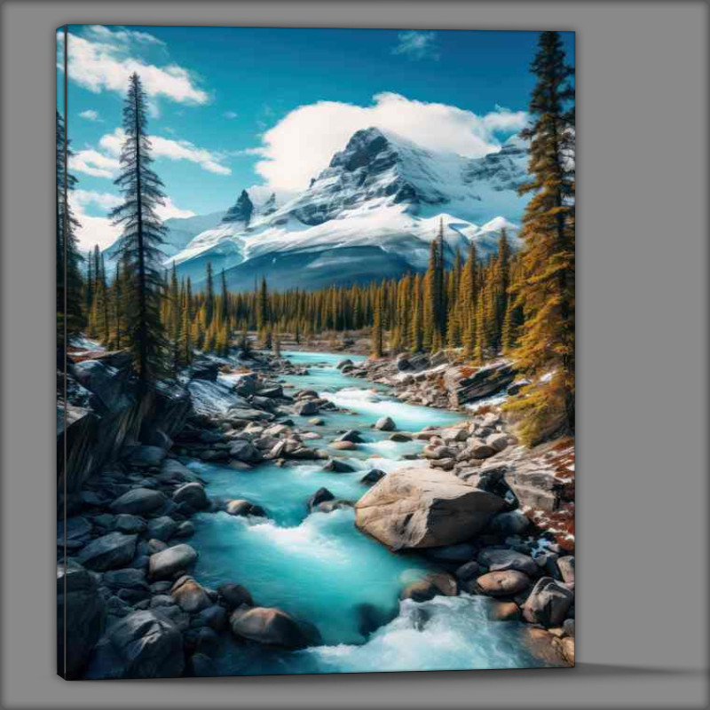 Buy Canvas : (Emerald Oasis Canadian National Park)