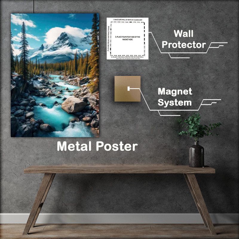 Buy Metal Poster : (Emerald Oasis Canadian National Park)