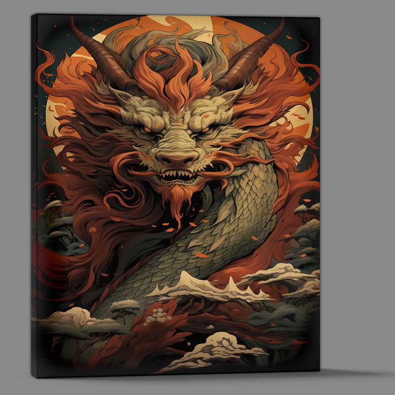 Buy Canvas : (Dragon ball Dragon cartoon style)