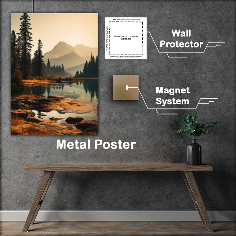 Buy Metal Poster : (In The Shadow of The Mountain Range)