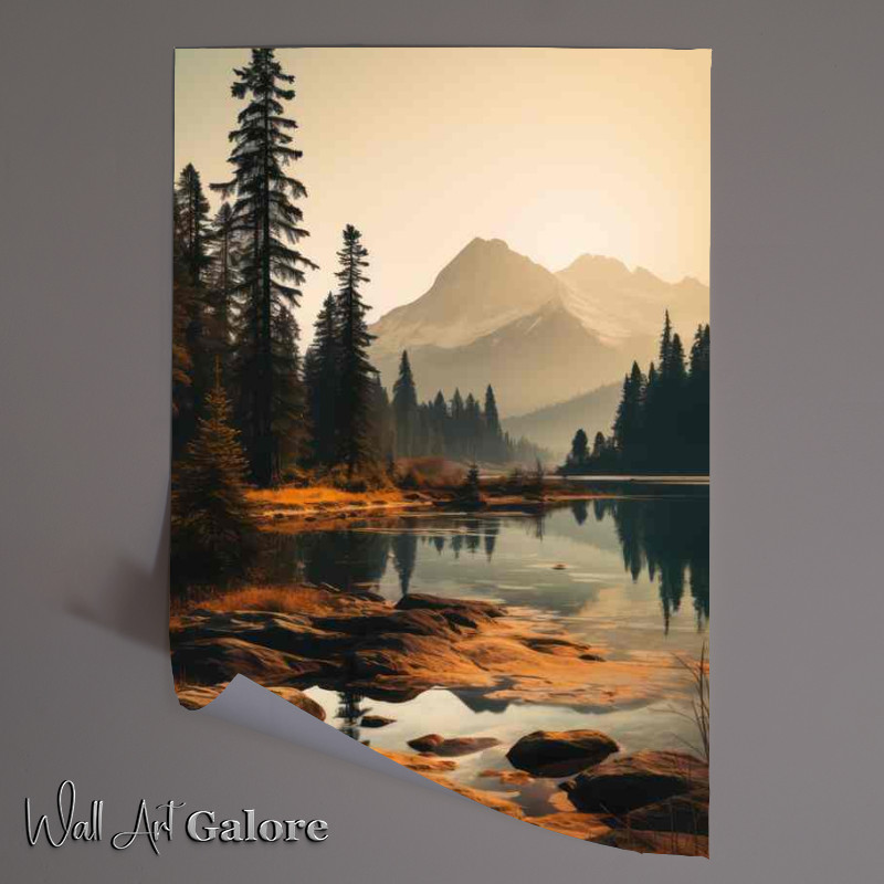 Buy Unframed Poster : (In The Shadow of The Mountain Range)
