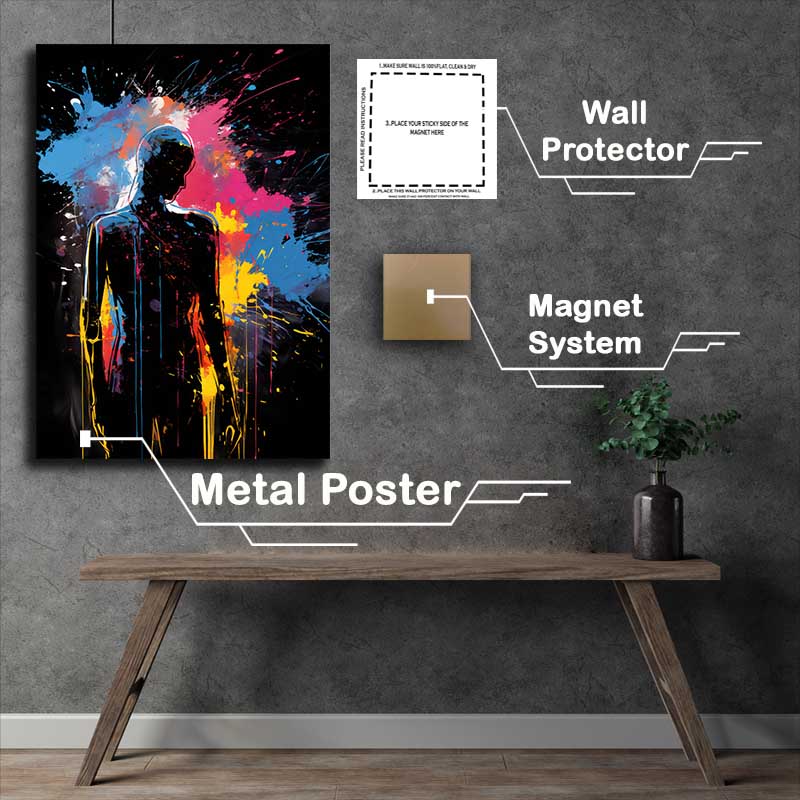 Buy Metal Poster : (Beyond the Eye Interpreting Abstract Human Figures)