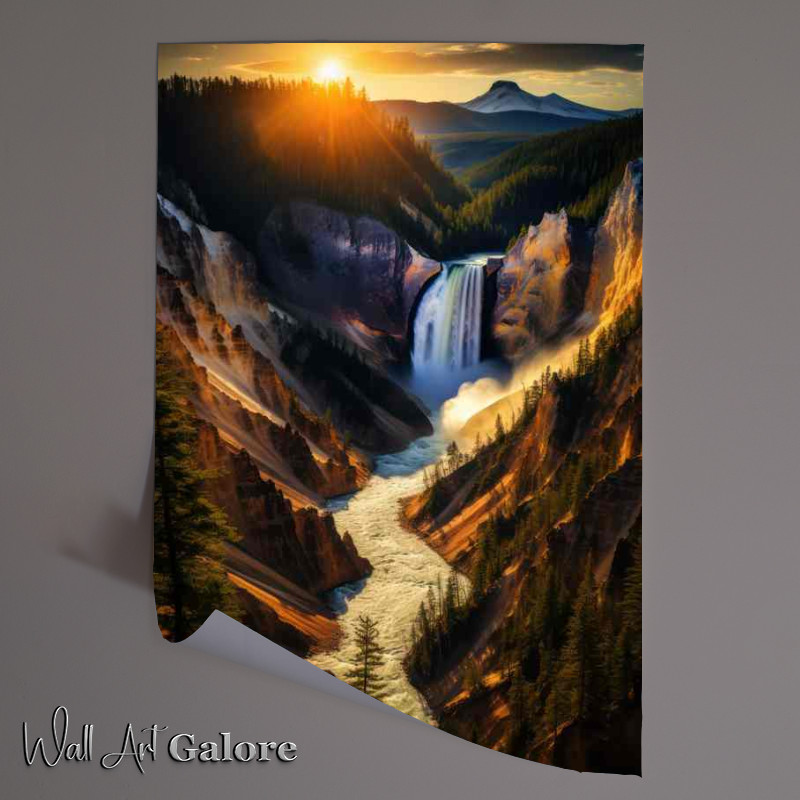 Buy Unframed Poster : (Natures Perfect Picture Yellowstone Canyon)