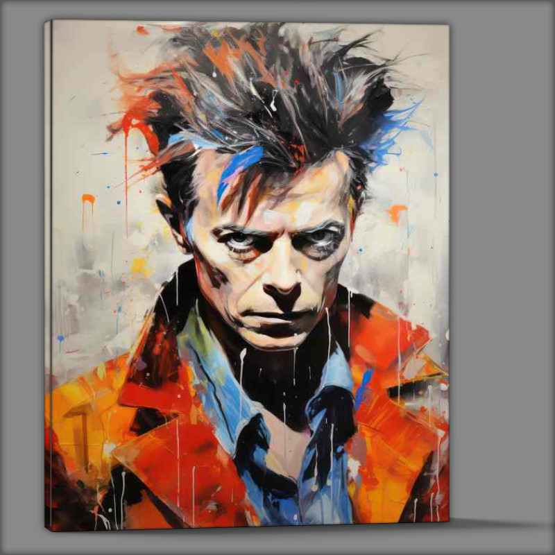 Buy Canvas : (David Bowie Very colourful splash)