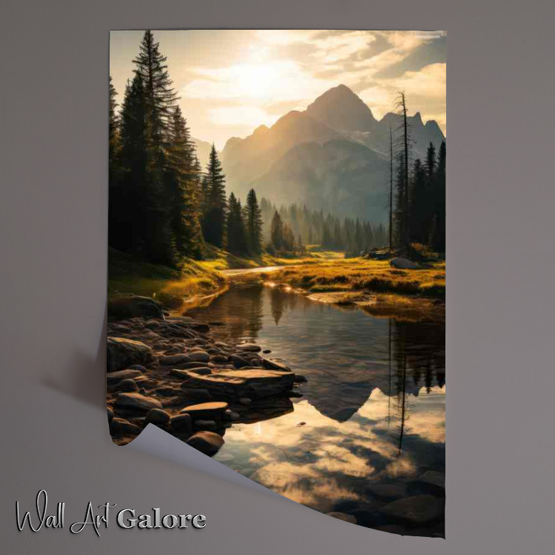 Buy Unframed Poster : (Pretty lake Scenic View)