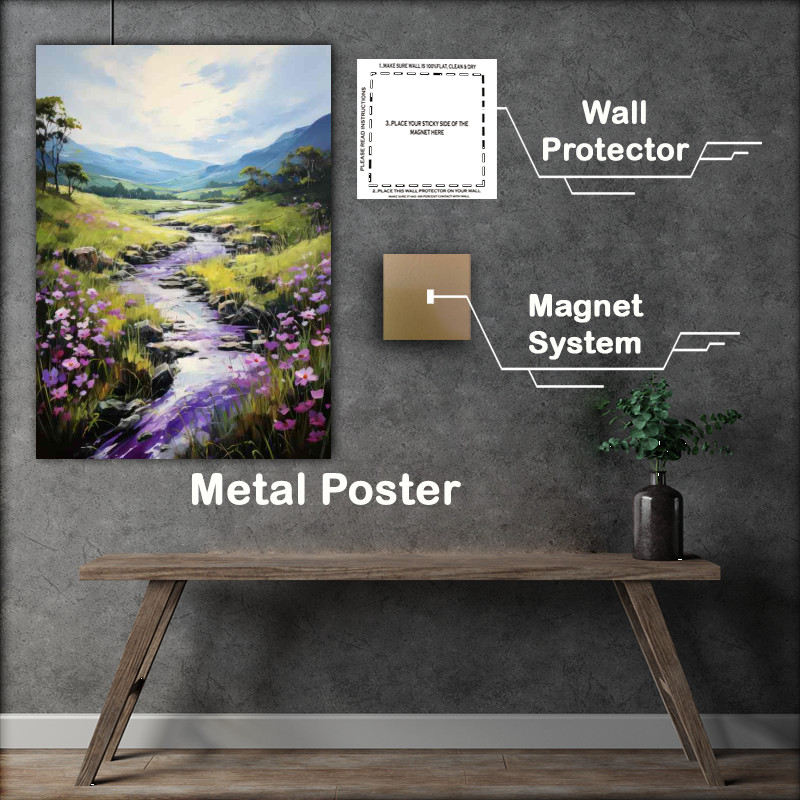 Buy Metal Poster : (Purple Fantasy of Flowers)