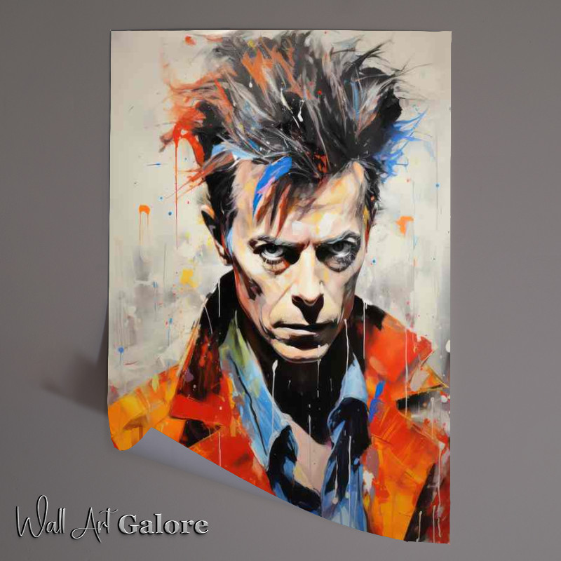 Buy Unframed Poster : (David Bowie Very colourful splash)