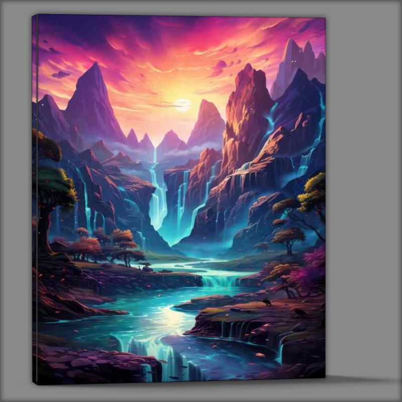 Buy Canvas : (Rainbow Mountains a Mystical Legacy)